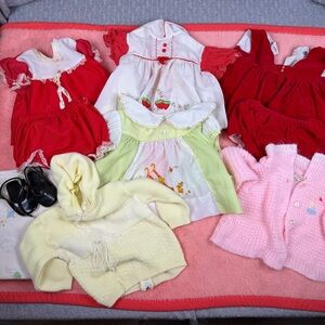 Vintage Baby Dresses, Blankets, etc. 1970’s READ
